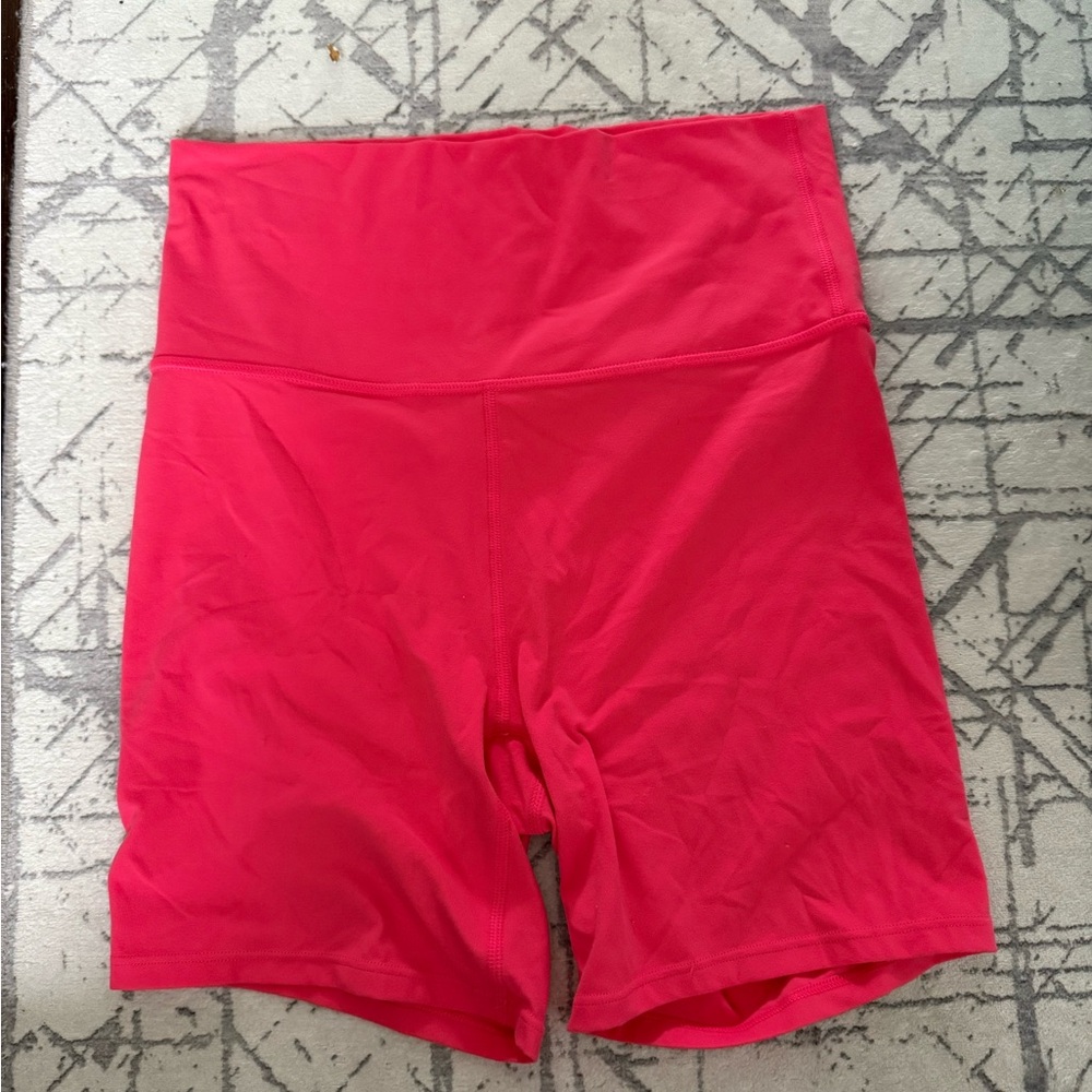 Women's Pink High-Waisted Shorts